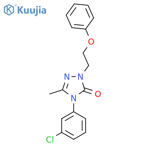 4-(3-Chlorophenyl)-3-methyl-1-(2-phenoxyethyl)-4,5-dihydro-1H-1,2,4-triazol-5-one structure