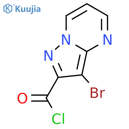 3-bromopyrazolo1,5-apyrimidine-2-carbonyl chloride structure