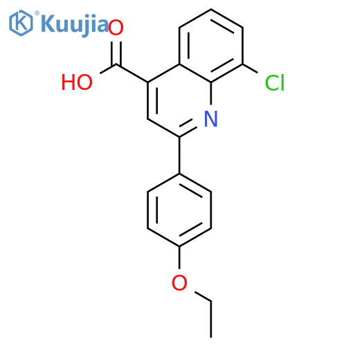 8-Chloro-2-(4-ethoxyphenyl)quinoline-4-carboxylic acid structure