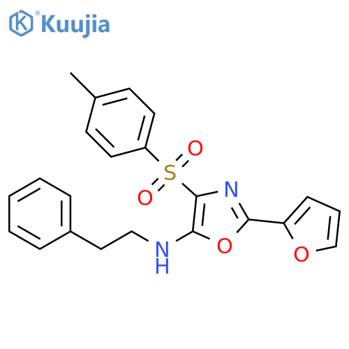 2-(furan-2-yl)-4-(4-methylbenzenesulfonyl)-N-(2-phenylethyl)-1,3-oxazol-5-amine structure