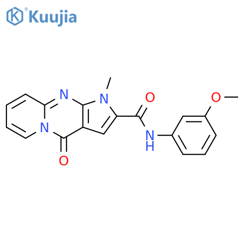 N-(3-methoxyphenyl)-1-methyl-4-oxo-1,4-dihydropyrido[1,2-a]pyrrolo[2,3-d]pyrimidine-2-carboxamide structure