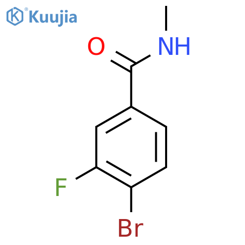4-Bromo-3-fluoro-N-methylbenzamide structure