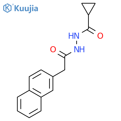 2-NAPHTHALENEACETIC ACID, 2-(CYCLOPROPYLCARBONYL)HYDRAZIDE structure