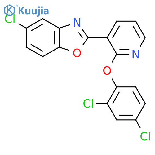 5-Chloro-2-[2-(2,4-dichlorophenoxy)pyridin-3-yl]-1,3-benzoxazole structure