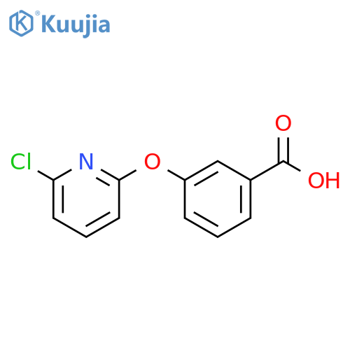 3-[(6-chloropyridin-2-yl)oxy]benzoic acid structure