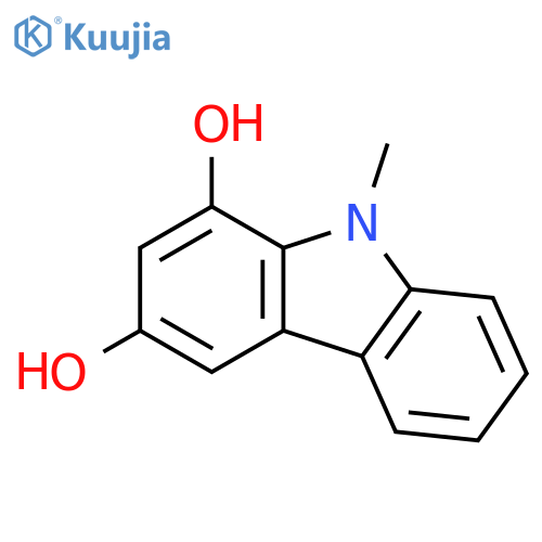 9H-Carbazole-1,3-diol, 9-methyl- structure