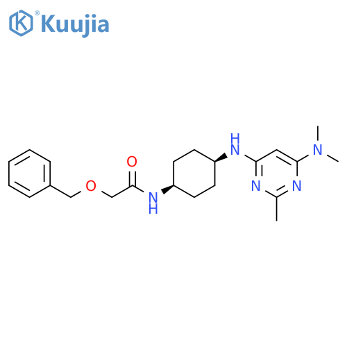 Acetamide,N-[cis-4-[[6-(dimethylamino)-2-methyl-4-pyrimidinyl]amino]cyclohexyl]-2-(phenylmethoxy)- structure