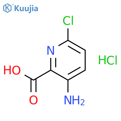 3-amino-6-chloro-2-Pyridinecarboxylic acid hydrochloride structure