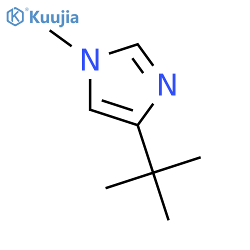 1H-Imidazole, 4-(1,1-dimethylethyl)-1-methyl- structure