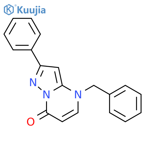 Pyrazolo[1,5-a]pyrimidin-7(4H)-one, 2-phenyl-4-(phenylmethyl)- structure