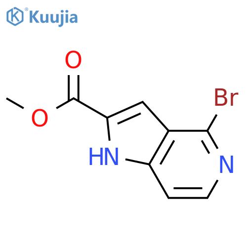 Methyl 4-bromo-5-azaindole-2-carboxylate structure