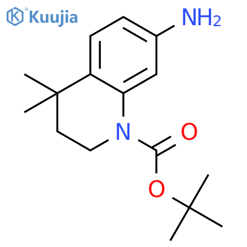 7-Amino-4,4-dimethyl-3,4-dihydro-2h-quinoline-1-carboxylicacidtert-butylester structure