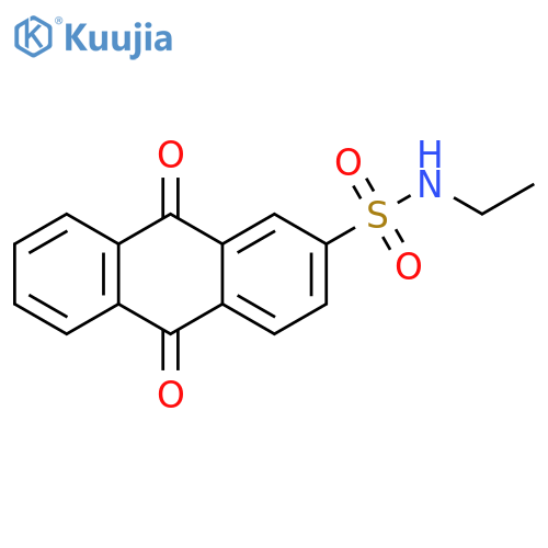 N-ethyl-9,10-dioxo-9,10-dihydroanthracene-2-sulfonamide structure