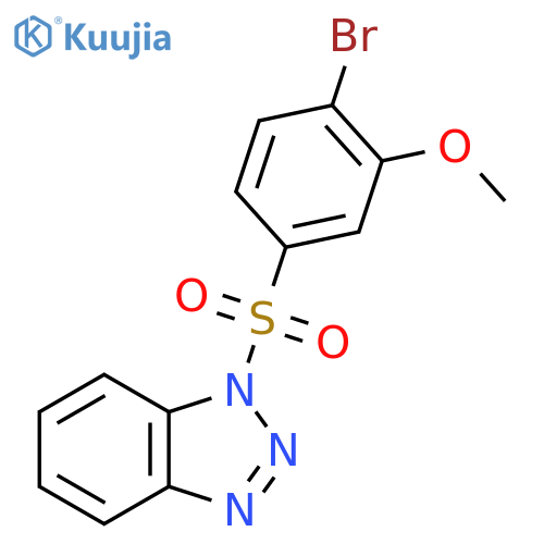 1-(4-bromo-3-methoxybenzenesulfonyl)-1H-1,2,3-benzotriazole structure