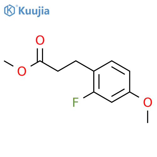 Methyl 3-(2-fluoro-4-methoxyphenyl)propanoate structure