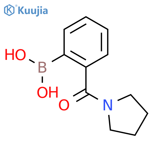 Boronic acid,B-[2-(1-pyrrolidinylcarbonyl)phenyl]- structure
