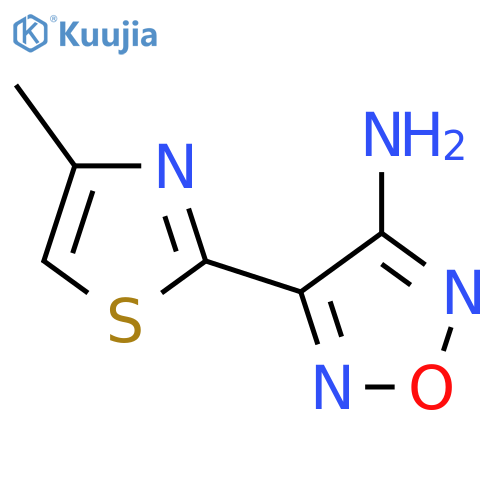 4-(4-methyl-1,3-thiazol-2-yl)-1,2,5-oxadiazol-3-amine structure