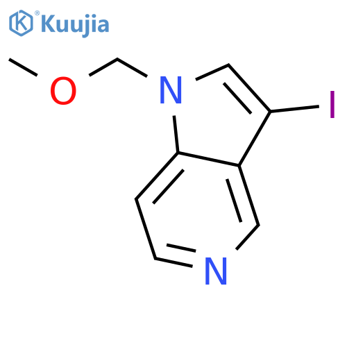 1H-Pyrrolo[3,2-c]pyridine, 3-iodo-1-(methoxymethyl)- structure