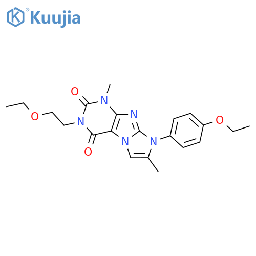 3-(2-ethoxyethyl)-8-(4-ethoxyphenyl)-1,7-dimethyl-1H,2H,3H,4H,8H-imidazo1,2-gpurine-2,4-dione structure