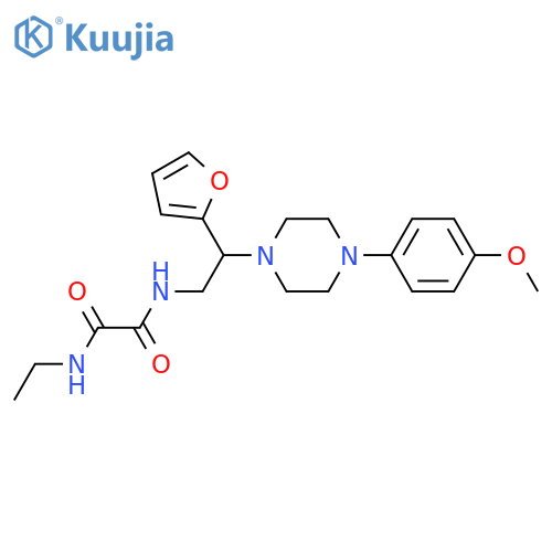 N-ethyl-N'-2-(furan-2-yl)-2-4-(4-methoxyphenyl)piperazin-1-ylethylethanediamide structure