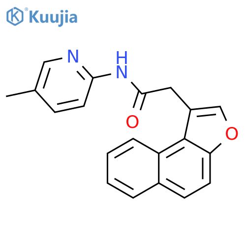 N-(5-methylpyridin-2-yl)-2-{naphtho2,1-bfuran-1-yl}acetamide structure
