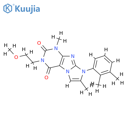 8-(2,3-dimethylphenyl)-3-(2-methoxyethyl)-1,7-dimethyl-1H,2H,3H,4H,8H-imidazo1,2-gpurine-2,4-dione structure