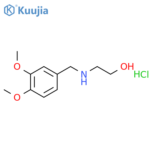2-(3,4-Dimethoxy-benzylamino)-ethanol hydrochloride structure