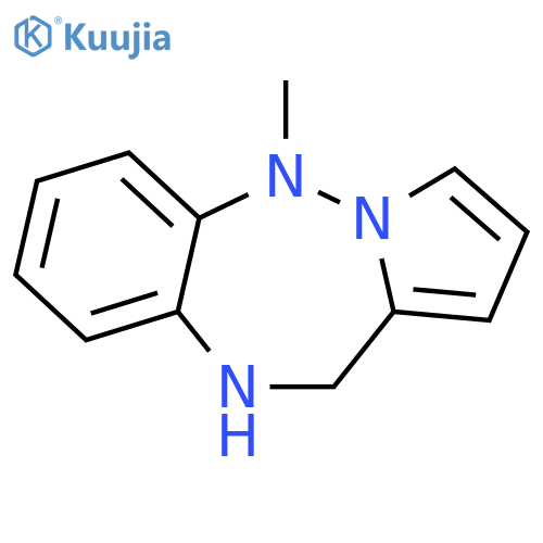 10,11-dihydro-5-methyl-5H-Pyrrolo[1,2-b][1,2,5]benzotriazepine structure
