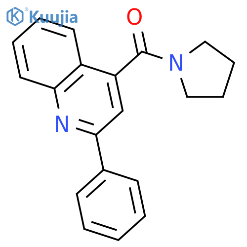 Pyrrolidine, 1-[(2-phenyl-4-quinolinyl)carbonyl]- structure