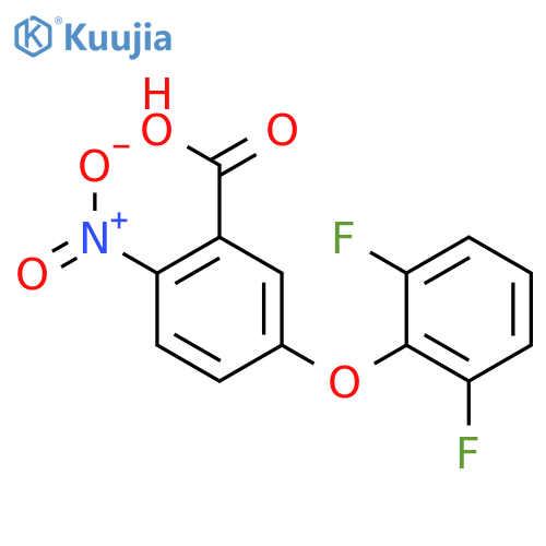 BENZOIC ACID, 5-(2,6-DIFLUOROPHENOXY)-2-NITRO- structure