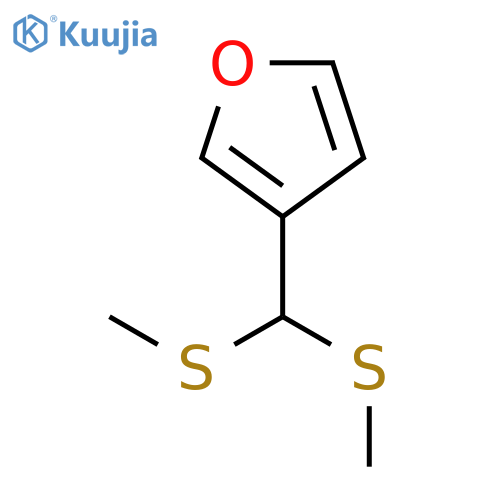 Furan, 3-[bis(methylthio)methyl]- structure