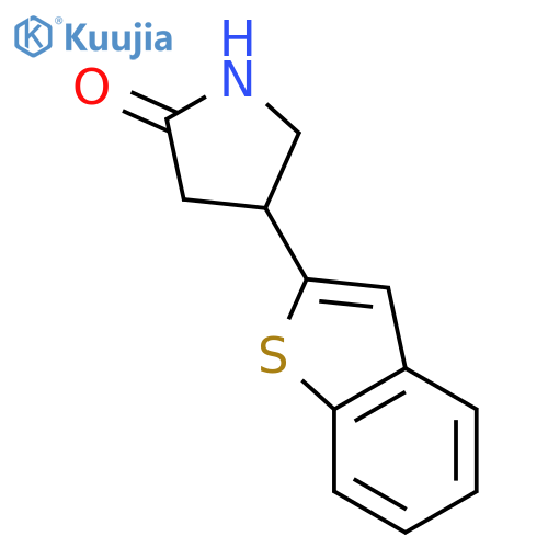 4-(1-benzothiophen-2-yl)pyrrolidin-2-one structure