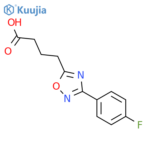 4-3-(4-Fluorophenyl)-1,2,4-oxadiazol-5-ylbutanoic acid structure