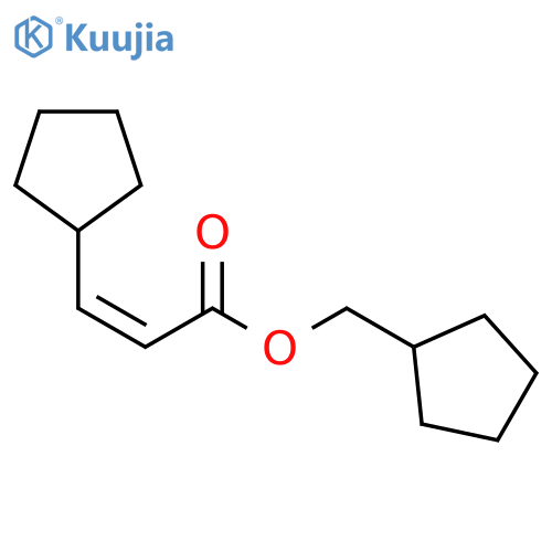 2-Propenoic acid, 3-cyclopentyl-, cyclopentylmethyl ester, (2Z)- structure