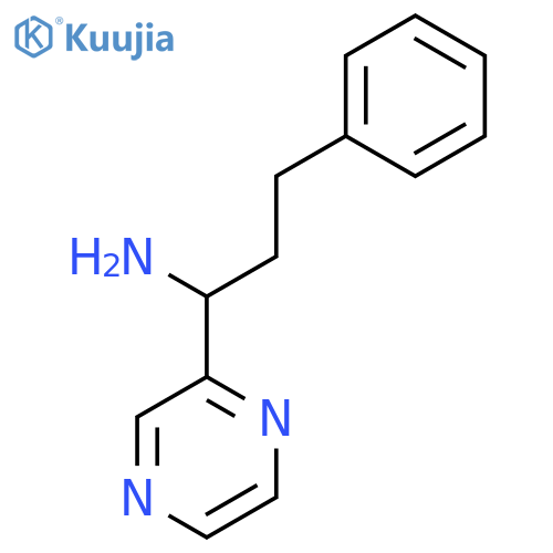 3-PHENYL-1-PYRAZIN-2-YL-PROPYLAMINE structure