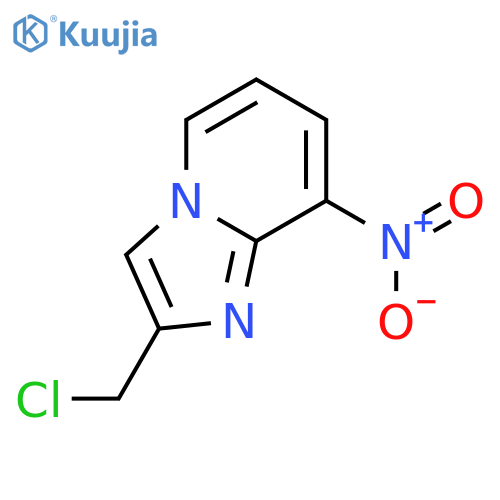 2-(CHLOROMETHYL)-8-NITROIMIDAZO[1,2-A]PYRIDINE structure