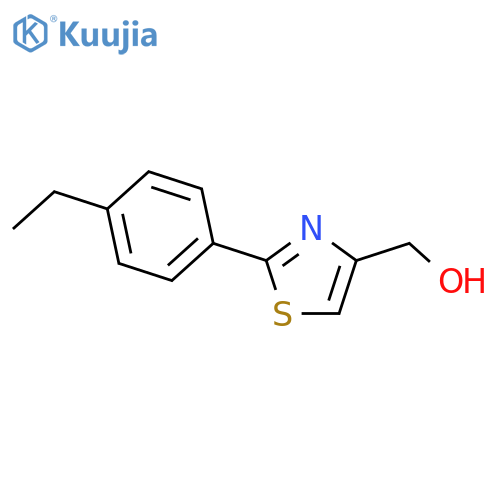 2-(4-ethylphenyl)-1,3-thiazol-4-ylmethanol structure