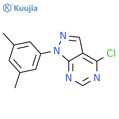 4-chloro-1-(3,5-dimethylphenyl)-1H-pyrazolo3,4-dpyrimidine structure