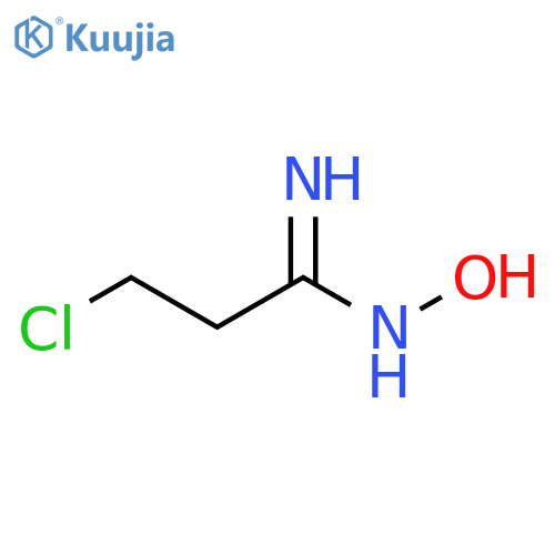 Propanimidamide, 3-chloro-N-hydroxy- structure