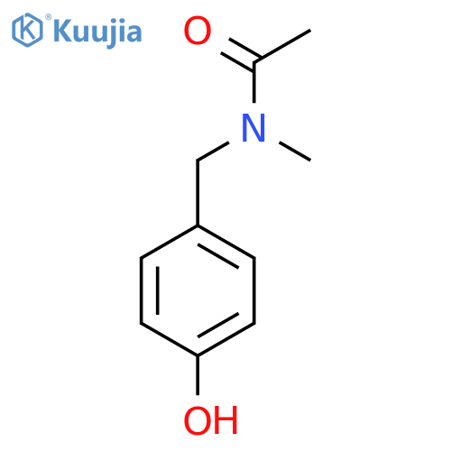 N-(4-Hydroxy-benzyl)-N-methyl-acetamide structure