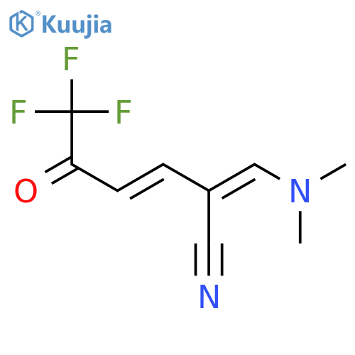 (2-Dimethylaminoacrylonitrile)-1,1,1-trifluorobut-3-en-2-one structure