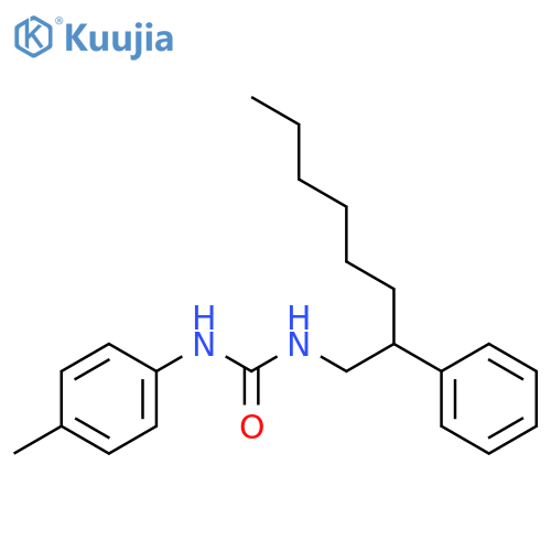 Urea, N-(4-methylphenyl)-N'-(2-phenyloctyl)- structure