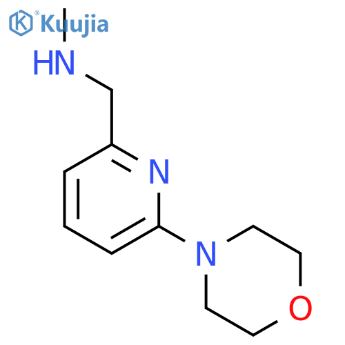 N-methyl-N-(6-morpholin-4-ylpyridin-2-yl)methylamine structure