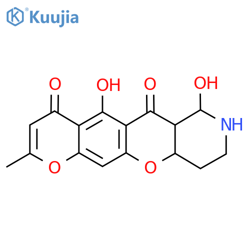7,11-Dihydroxy-15-methyl-2,16-dioxa-6-azatetracyclo[8.8.0.03,8.012,17]octadeca-1(10),11,14,17-tetraene-9,13-dione structure