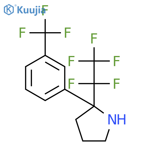 2-(1,1,2,2,2-Pentafluoroethyl)-2-[3-(trifluoromethyl)phenyl]pyrrolidine structure