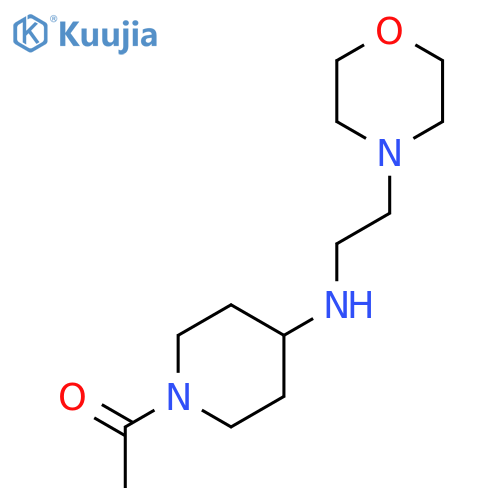 1-Acetyl-N-(2-morpholin-4-ylethyl)piperidin-4-amine structure