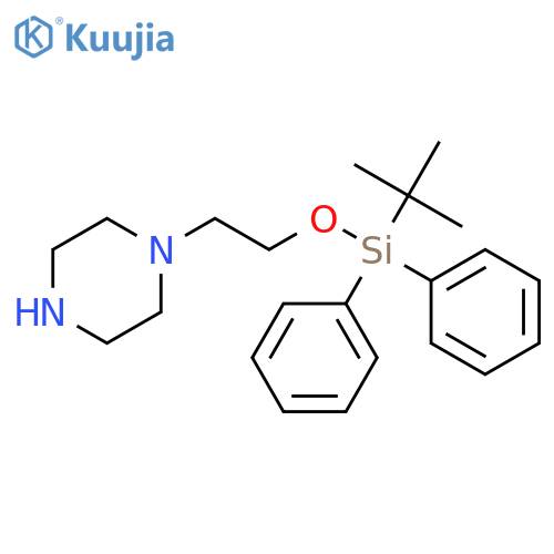 1-2-(tert-Butyldiphenylsilyl)oxyethylpiperazine structure