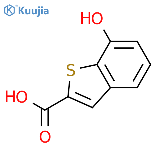 Benzo[b]thiophene-2-carboxylic acid, 7-hydroxy- structure