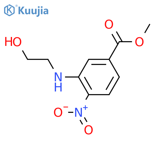 Benzoic acid, 3-[(2-hydroxyethyl)amino]-4-nitro-, methyl ester structure