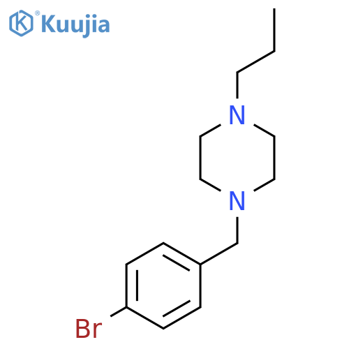 1-(4-bromophenyl)methyl-4-propylpiperazine structure